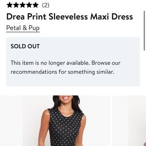 NWT Petal and pup drea maxi dress sold out online
